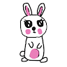 Cute Pink Rabbit